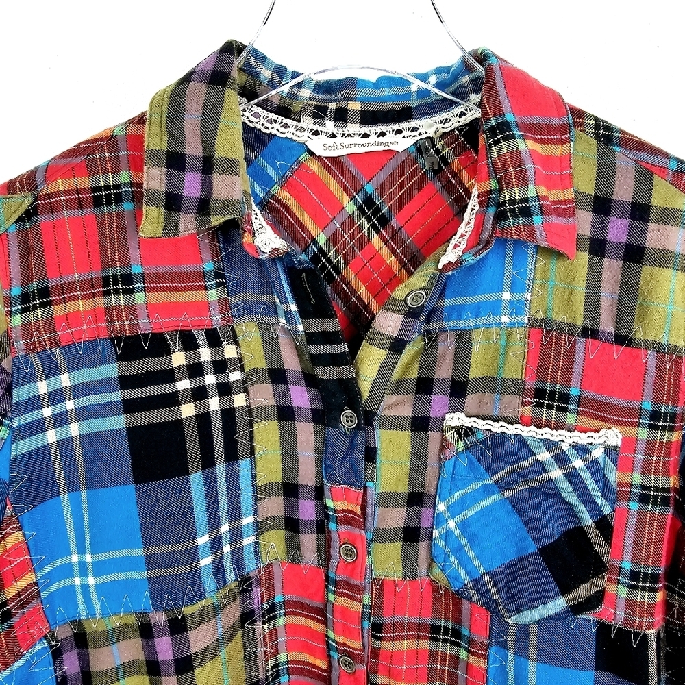 Soft Surroundings #29784 Highland Patchwork Plaid… - image 6